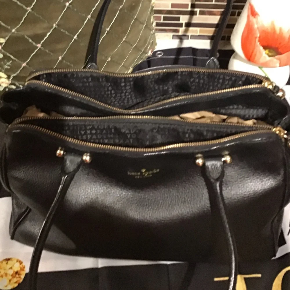 KATE SPADE ♠️Charles Street Brantley Black Pebbled Bag - Picture 9 of 14